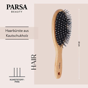 PARSA Beauty velký oválný dřevěný kartáč na vlasy
