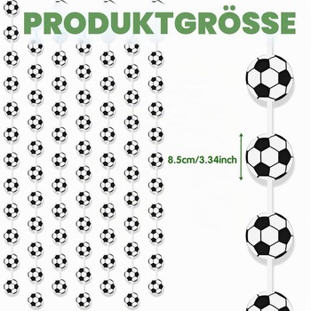 14dielna sada futbalových bannerov, ideálna pre športové narodeniny, predpripravené futbalové