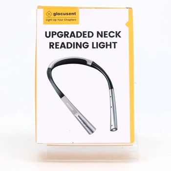 Glocusent Vylepšená čtecí lampa na krk, ergonomická lampa na krk s 30minutovým časovačem, 3 barvy a