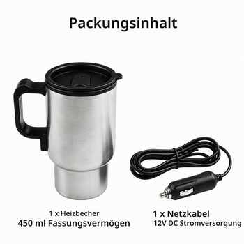 12V/24V autokanvica, prenosná kanvica, kanvica na horúcu vodu, elektrický hrnček, nerezová oceľ 304,