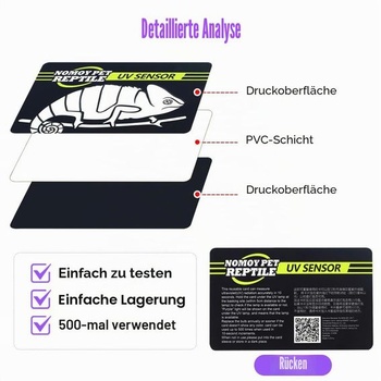 DONGKER UV testovacia karta, 2/4 kusy, rýchly test na plazy, UVB senzor, ľahko sa prenáša,