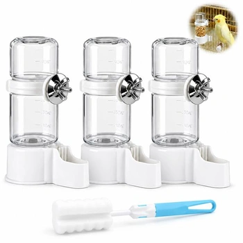 3 dávkovače vody pre vtáky 140ml, automatické nádoby na…