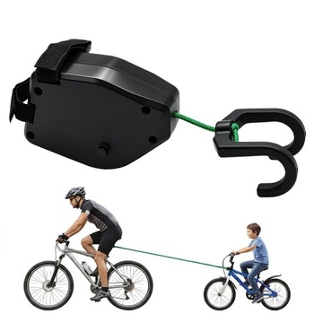 Ťažné lano pre bicykle pre deti, 2,5m samonavíjacie elastické ťažné lano