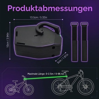 Ťažné lano pre bicykle pre deti, 2,5m samonavíjacie elastické ťažné lano