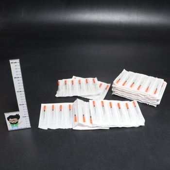 100 kusů víceúčelových měřicích nástrojů s plastovou zkumavkou U100 o objemu 0,5 ml, 30Gx5/16 (0,3