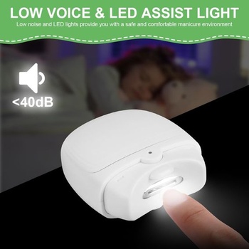 Elektrické kleštičky na nehty LOPHE, Automatické elektrické kleštičky na nehty s LED, Elektrické