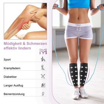 2 páry zdravotných kompresných pančúch, trieda 2, 20-30 mmHg, čierne, veľkosť L