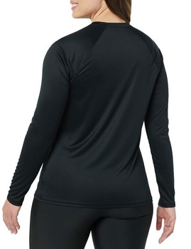 Dámsky rashguard s dlhým rukávom Amazon Essentials, veľkosť 40, opraný, čierny