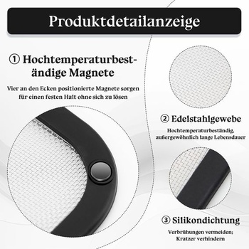 Nerezový ochranný kryt ZOCONE kompatibilní s fritézou Cosori Airfryer 5,5 l/6,0 l/6,2 l, magnetický