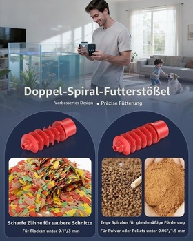 Pawfly Automatické krmítko pre akvária, 85 ml, Nastaviteľné krmítko s časovačom, Automatické