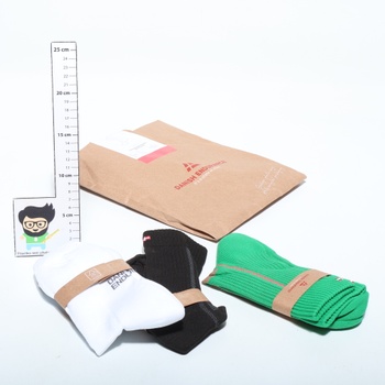 DANISH ENDURANCE Crew Running Socks (3/5 párov), Športové ponožky do polovice lýtok, Unisex,