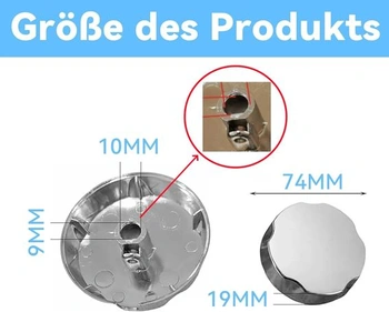 Ovládací knoflík pro výsuvnou vanu, otočný knoflík a kryt přepadu vany, plastová knoflík pro