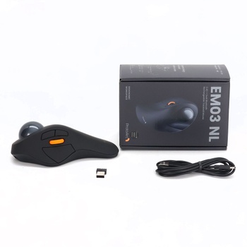 ProtoArc Bezdrôtová Bluetooth trackballová myš, EM03 NL Dobíjacia ergonomická trackballová myš s