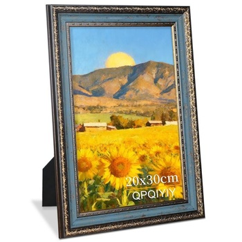 Modro-zlatý fotorámik QPQIYIY 20x30 cm