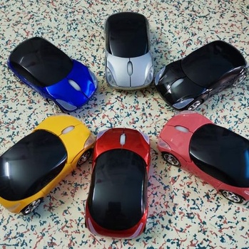 3D optická myš s automatickým tvarovaním a káblom USB (modrá)