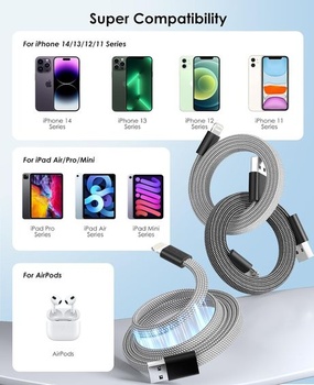 Magtame magnetický špirálový kábel Lightning, 1,5 m MFi certifikovaný kábel USB A pre nabíjačku