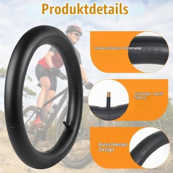 Balenie 2 ks duša na bicykel Mineup 20x3,0 palca, duša na bicykel AV35mm, detská duša na bicykel, duša na