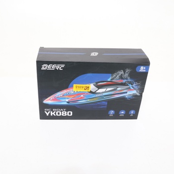 Čln na ovládanie DEERC s LED svetlom farebný