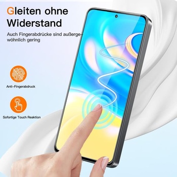 Ochranné sklo VideoSecu z tvrzeného skla pro Xiaomi Redmi Note 13, balení 2 kusů, čtečka otisků