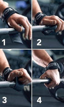 Fitgriff® Elite Straps 2.0 - Zvedací popruhy s gumovou podložkou pro silový trénink - Kulturistika,