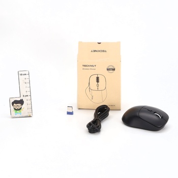 Dobíjacia Bluetooth myš TECKNET, bezdrôtová myš (tri režimy: BT5.0/3.0 + 2.4G) s ergonomickou