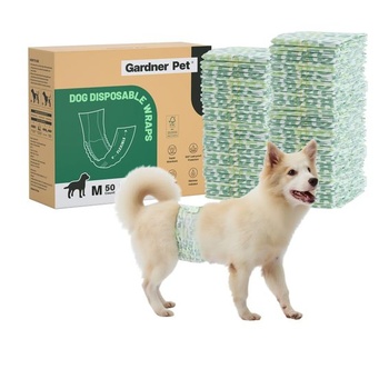 Jednorazové plienky Gardner Pet pre psov, 30 kusov, veľkosť S, veľkosť pása 55x20 cm (obvod pása