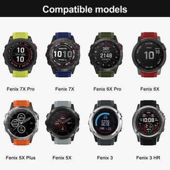 Remienok 26mm pre Fenix ​​8 51mm/7X Pro/6X Pro/5X Plus/7X/6X/5X/3 HR oranžovo-čierny