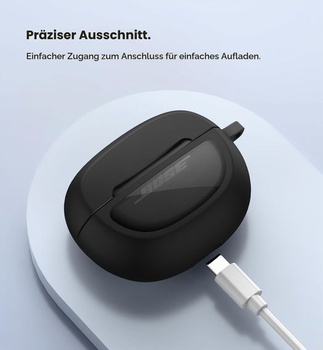Priehľadné puzdro SURITCH kompatibilné s Bose Ultra Open Ear Earbuds (2024), nárazuvzdorné ochranné