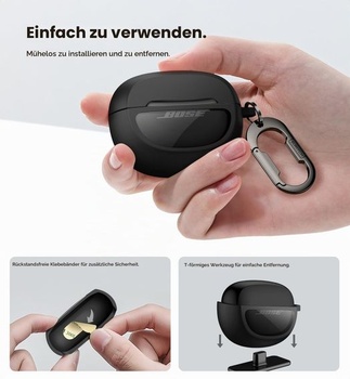 Priehľadné puzdro SURITCH kompatibilné s Bose Ultra Open Ear Earbuds (2024), nárazuvzdorné ochranné