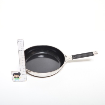 Panvica Rösle strieborná čierna Ø 28 cm 3,3 l