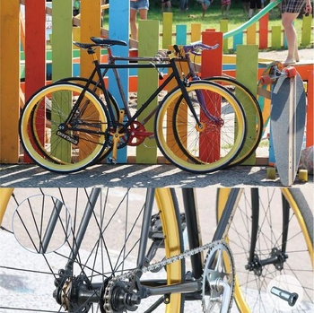 38dielne drôtiky z nerezovej ocele na bicykel - drôtiky pre horské bicykle s niplemi na drôtiky - čierne