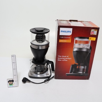 Philips kávovar s filtrom - objem 1,25 litra, až 15 šálok, Boil & Brew, čierna / strieborná (HD5416/60)