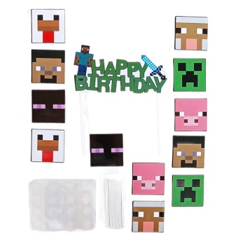 Veľká narodeninová sada Minecraft Pixel 49ks