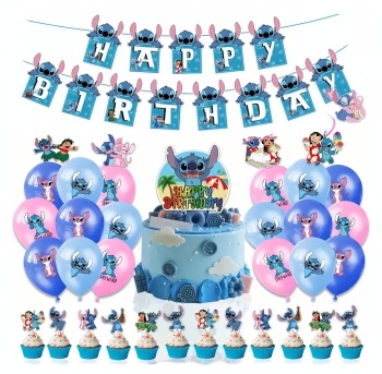 Veľká narodeninová sada Lilo a Stitch 46ks