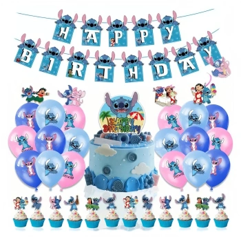 Veľká narodeninová sada Lilo a Stitch 46ks