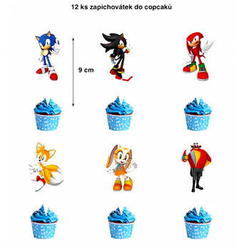 Maxi narodeninová sada Ježko Sonic a priatelia 50ks