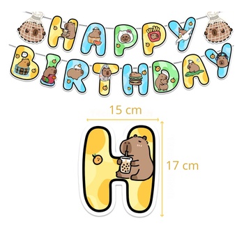Veľká narodeninová sada Capybara 42ks