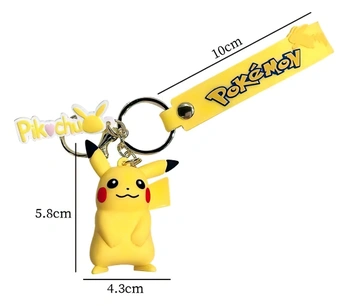 Detská kľúčenka Pokémon Pikachu s pútkom a karabínou