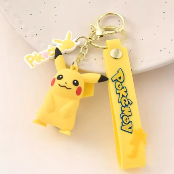 Detská kľúčenka Pokémon Pikachu s pútkom a karabínou