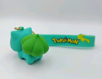 Detská kľúčenka Pokémon Bulbasaur s pútkom a karabínou