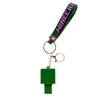 Detská kľúčenka Creeper s pútkom a karabínou