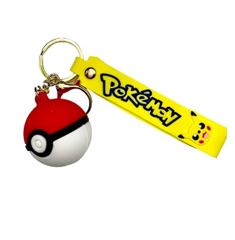Detská kľúčenka Pokémon Pokébal s pútkom a karabínou