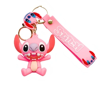 Detská kľúčenka Lilo a Stitch Angel ružová s pútkom a…