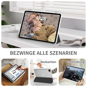 Priehľadný kryt JKSML pre iPad Pro 11 palcov 4./3./2. generácia – čierny