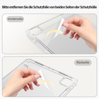 Priehľadný kryt JKSML pre iPad Pro 11 palcov 4./3./2. generácia – čierny