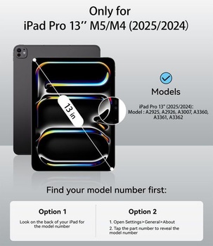 Púzdro JKSML pre iPad Pro 13 palcov (M5/M4) 2025/2024 - krémovo biele krémové