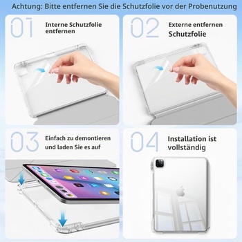 Puzdro JKSML pre iPad Pre 13 palcov (M5/M4) 2025/2024 - šedé