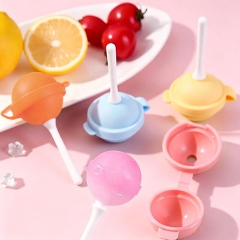 Forma na zmrzlinu Lollipop, sada 8 foriem na lízanky, silikónové formy na zmrzlinu, mini formy na