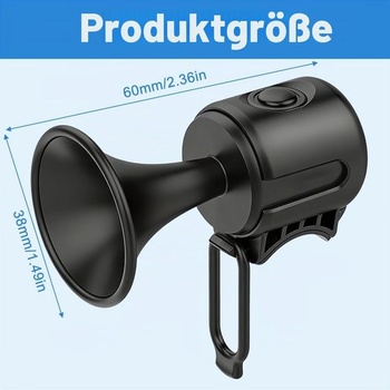 Elektrický zvonček na bicykel, hlasný elektrický zvonček na bicykel 120 dB, vodotesný dobíjací zvonček na