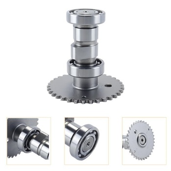 Vysoko výkonný vačkový hriadeľ GY6 50/60/80 CNC obrábaný z legovanej ocele pre motory 139QMB/139QMA –
